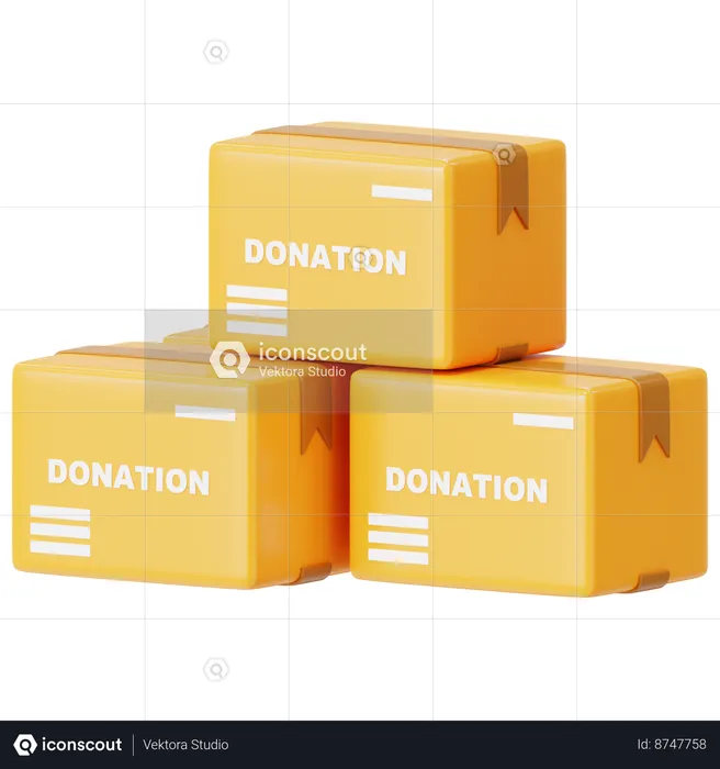 Donation Box  3D Icon