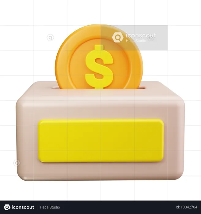 Donation Box  3D Icon