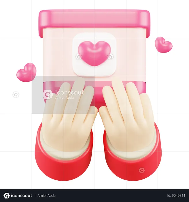 Donation Box  3D Icon