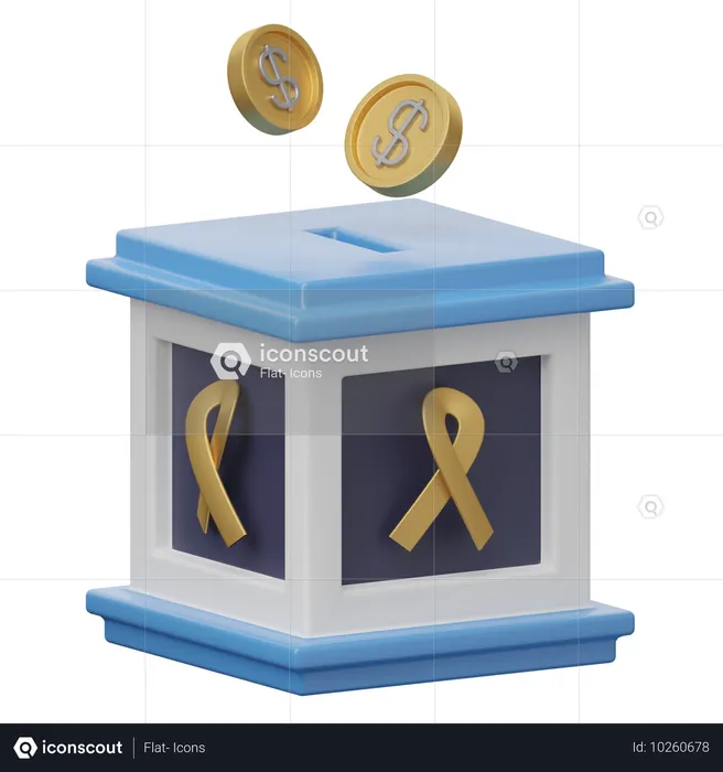 Donation Box  3D Icon