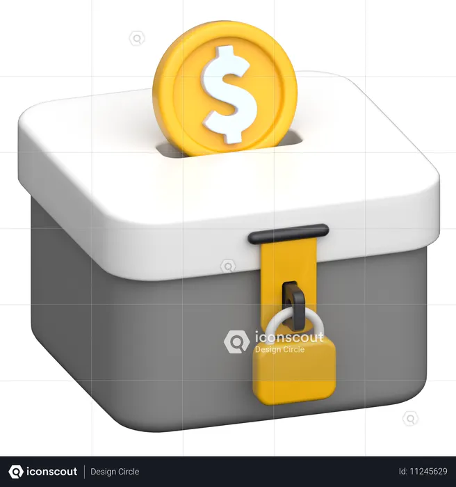 Donation Box  3D Icon