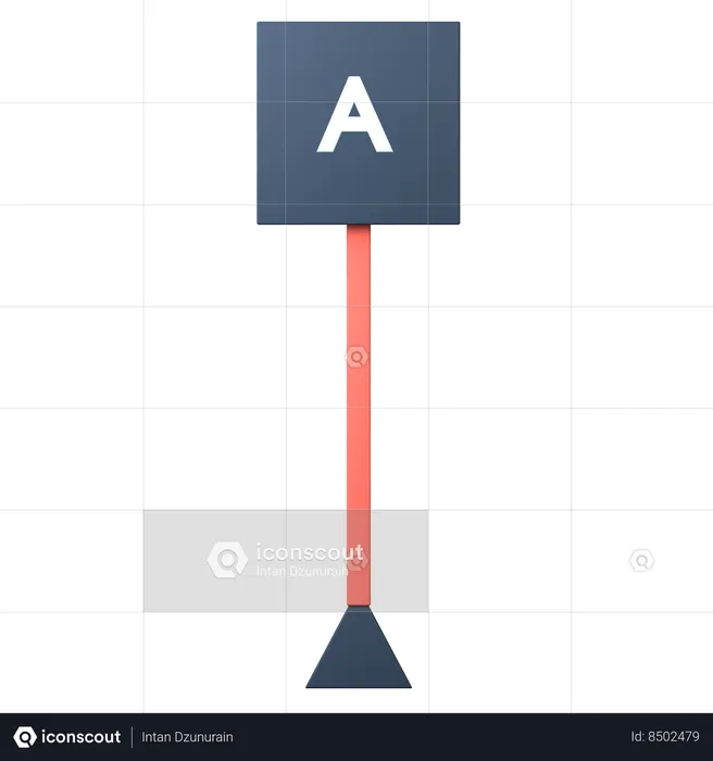 Symboles de nouvelle dimension et de tolérance de référence  3D Icon