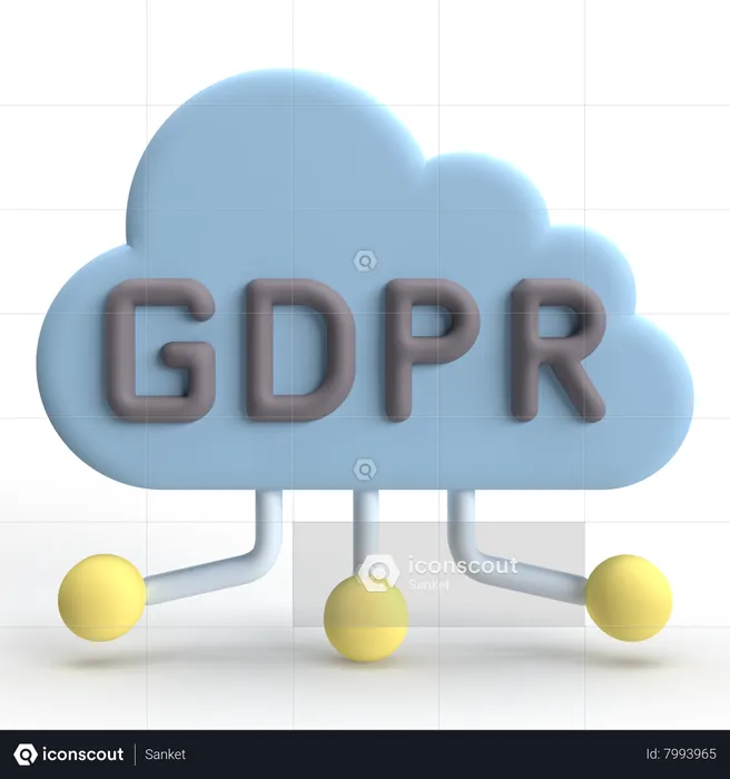 Données RGPD  3D Icon