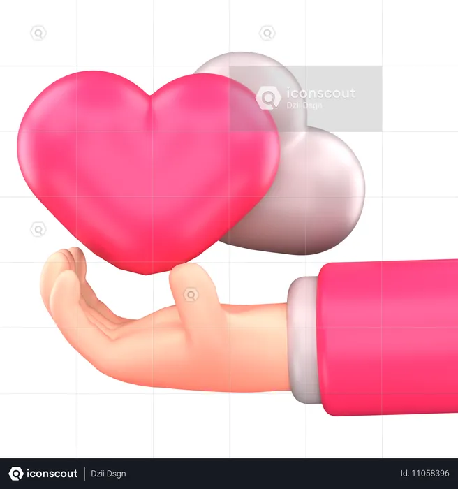 Donner de l'amour  3D Icon