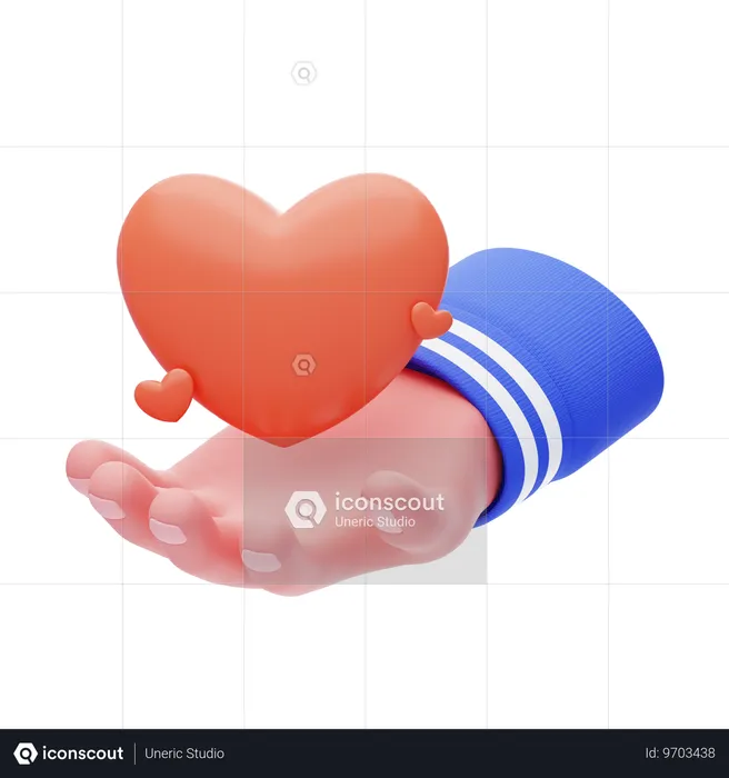 Donner de l'amour  3D Icon