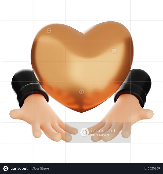 Donner de l'amour  3D Icon