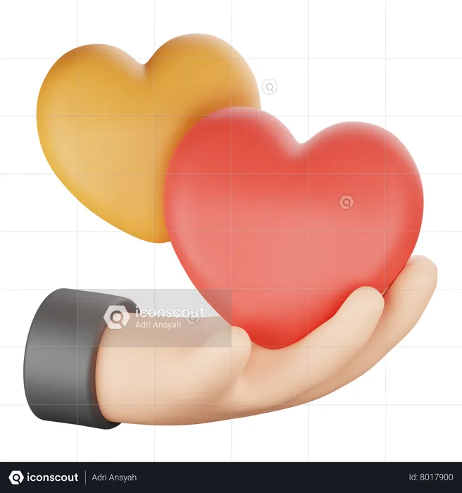 Donner de l'amour  3D Icon