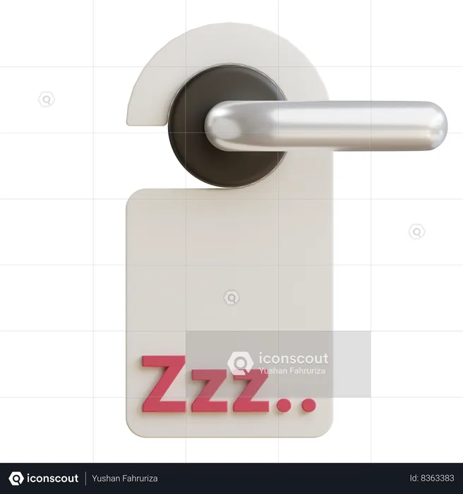 Dont Disturb Sign  3D Icon