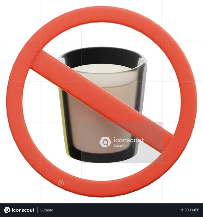 Don't drink  3D Icon