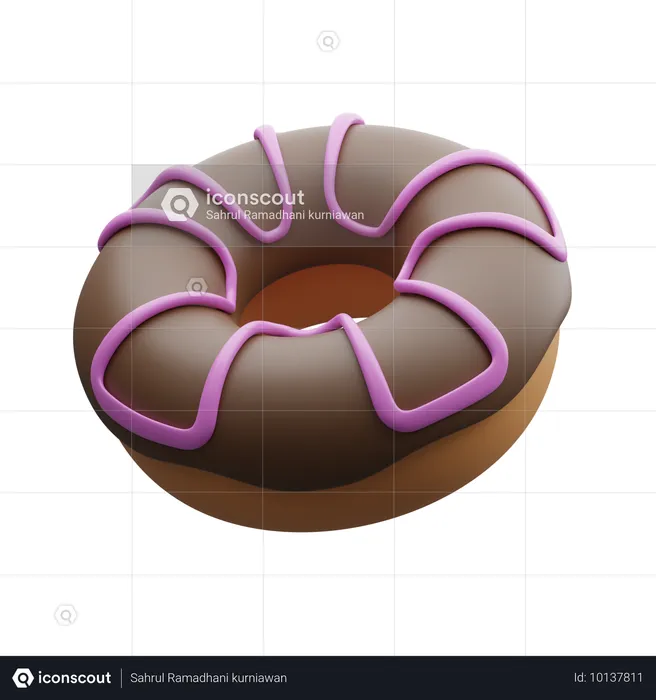 Krapfen  3D Icon