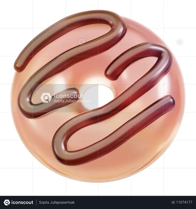 Rosquilla  3D Icon