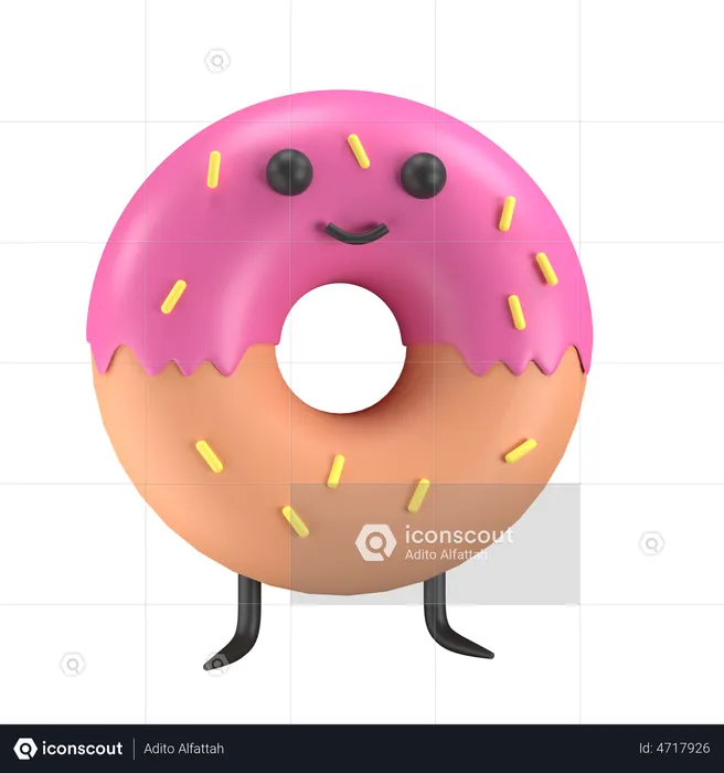 Rosquinha  3D Illustration