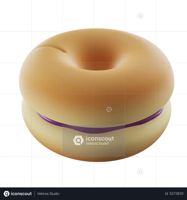 Krapfen  3D Icon