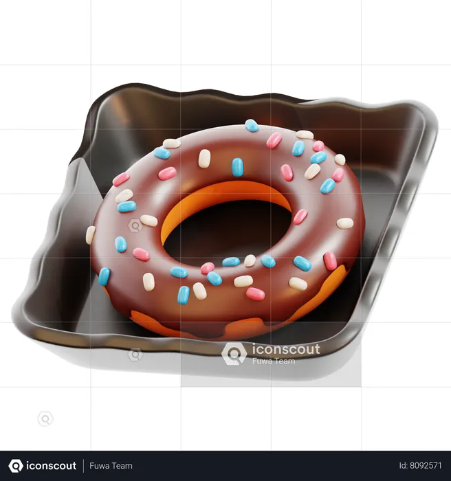 Rosquilla  3D Icon