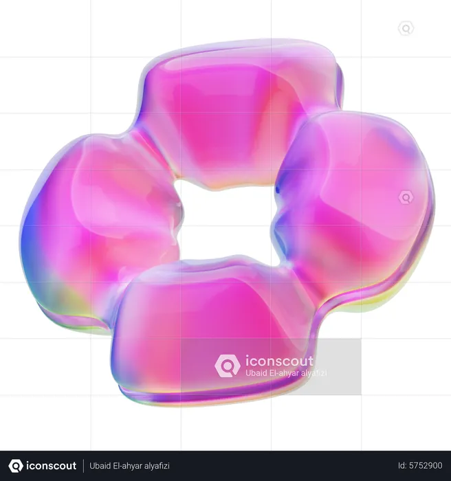 Donut Abstract Shape  3D Icon