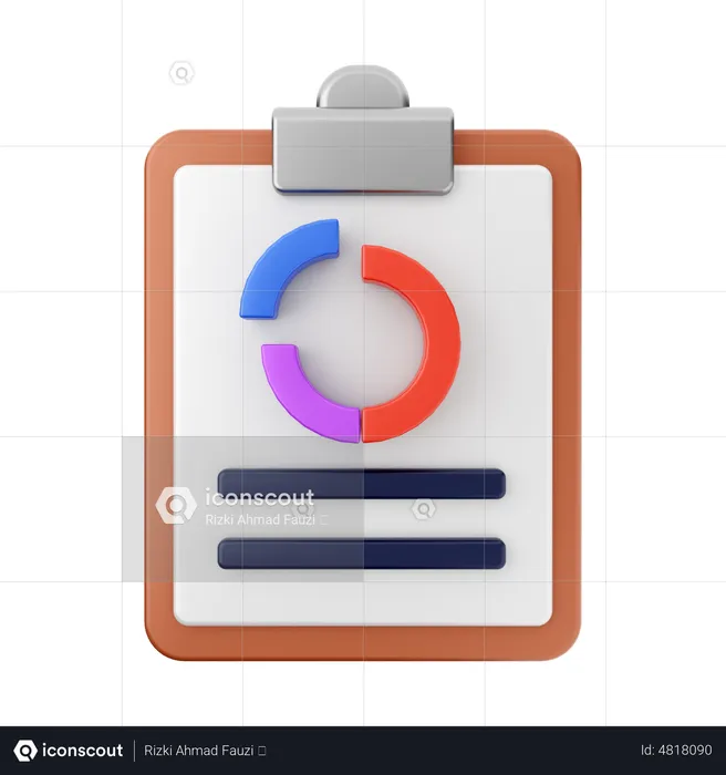 Donut Chart  3D Icon