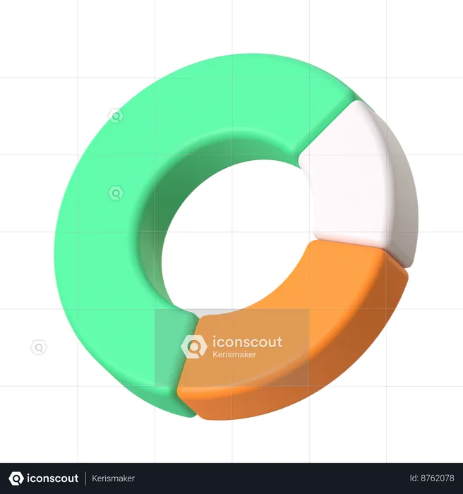 Donut Chart  3D Icon