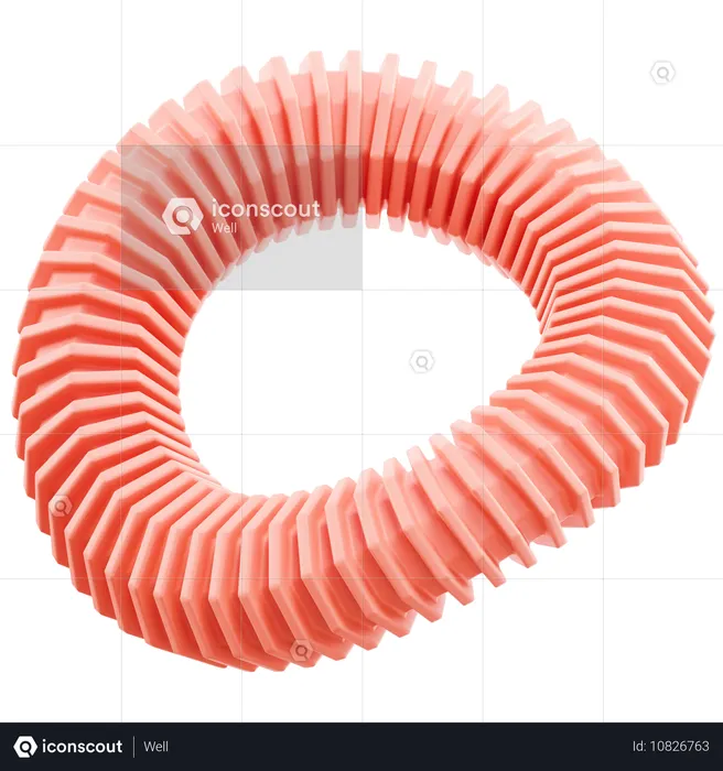 Donut circle  3D Icon