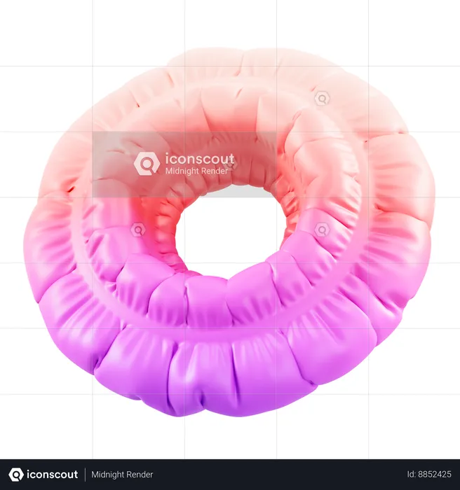 Resumo de inflação de donut  3D Icon