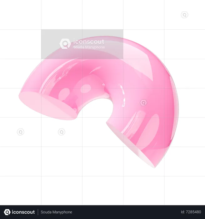 Donut Shape  3D Icon