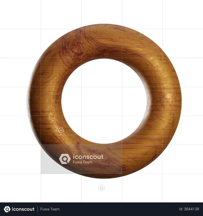 Donut Shape  3D Illustration