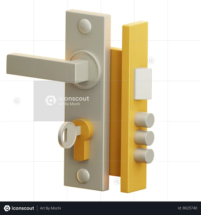 Door Handle  3D Icon