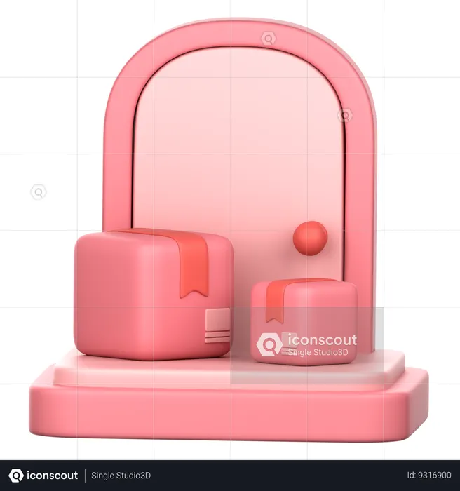 Door To Door Delivery  3D Icon