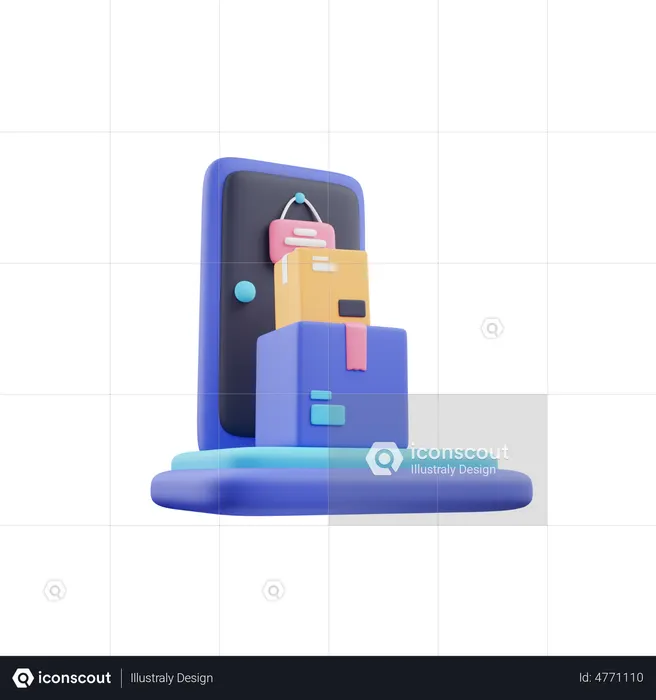 Door To Door Delivery  3D Icon