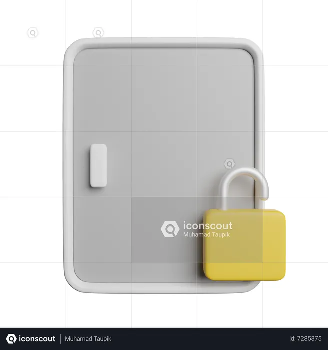 Door Unlock  3D Icon