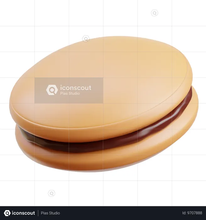 Dorayaki  3D Icon