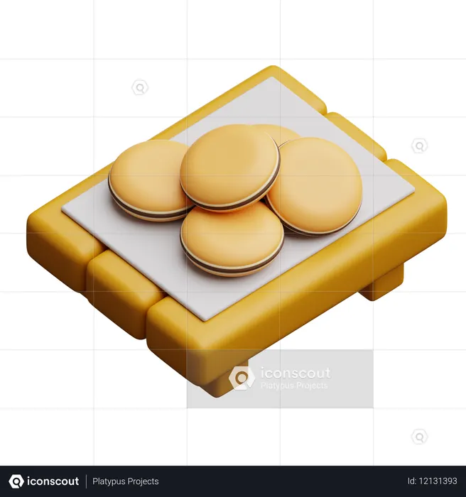 Dorayaki  3D Icon