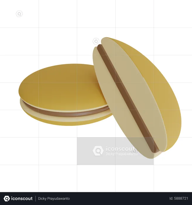 Dorayaki  3D Icon