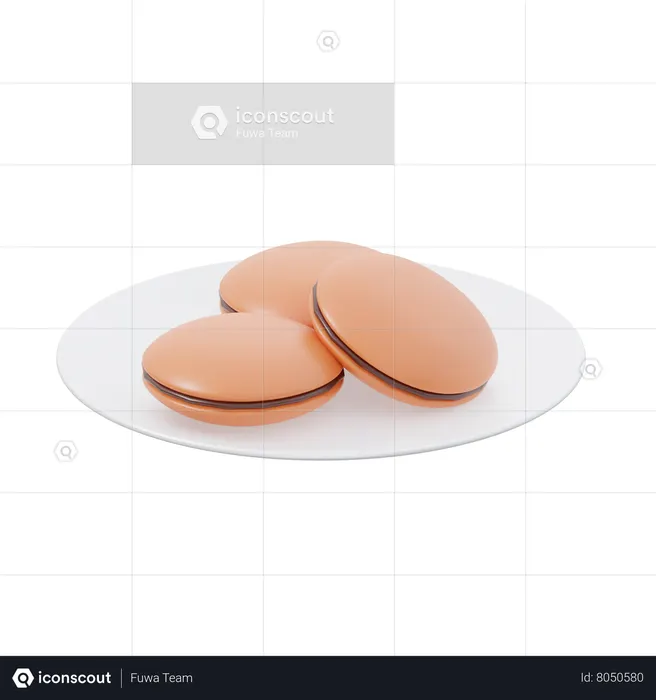 Dorayaki  3D Icon