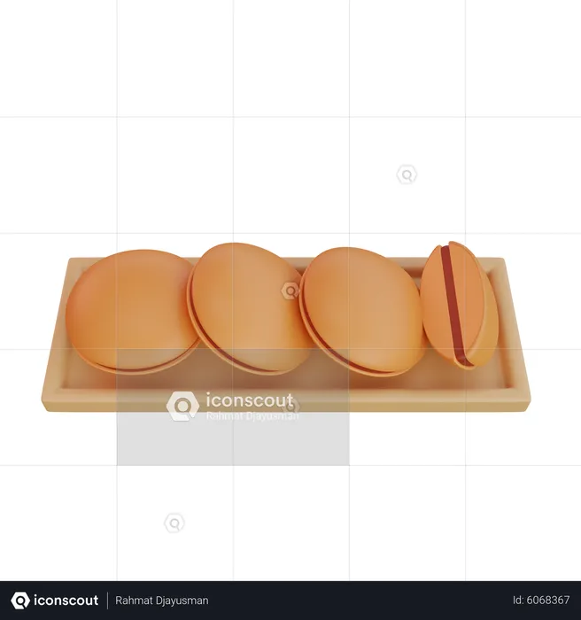 Dorayaki Dish  3D Icon