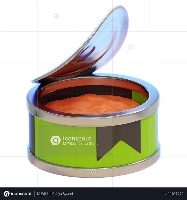 Dosen Essen  3D-Symbol