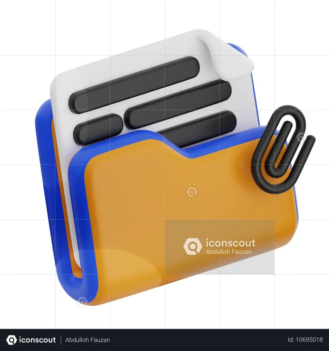 Dossier  3D Icon