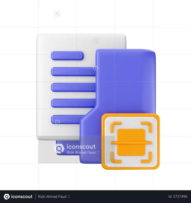 Code-barres du dossier  3D Icon