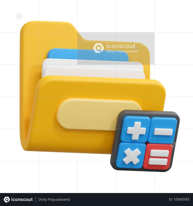 Dossier comptable  3D Icon