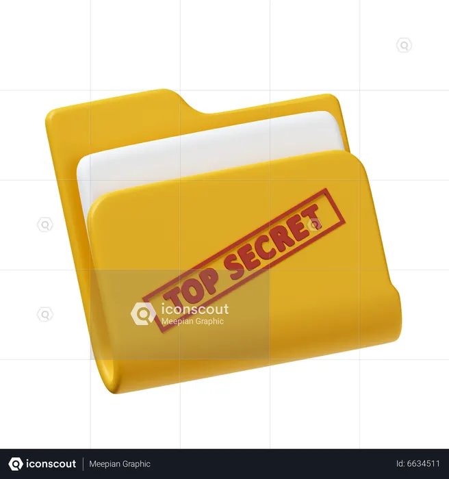 Dossier confidentiel  3D Icon