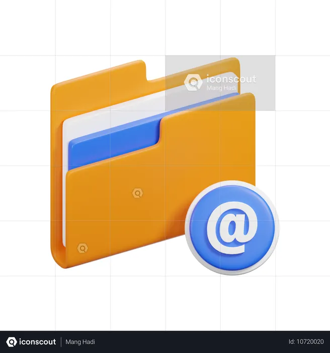 Dossier de courrier  3D Icon