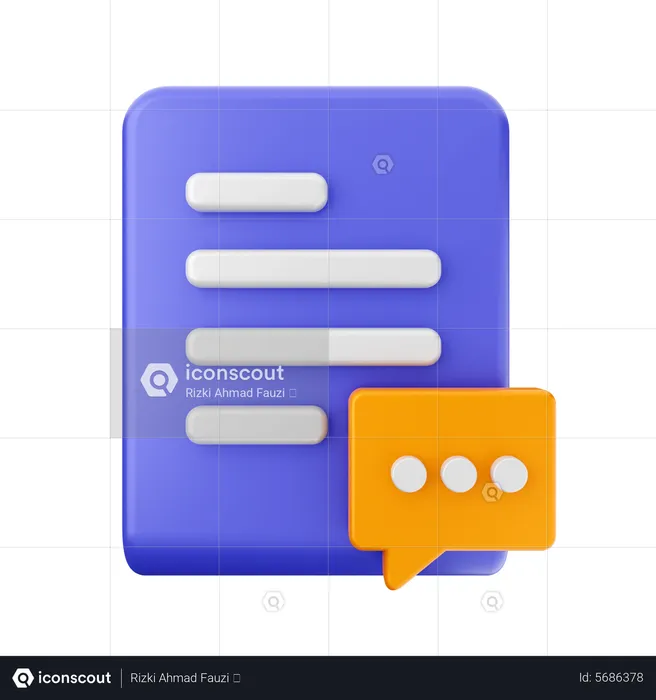 Dossier de messages  3D Icon