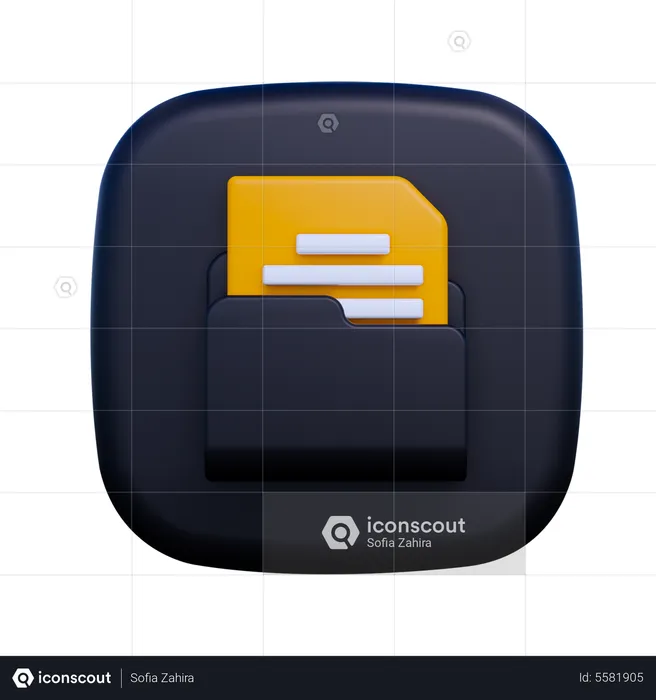 Document de dossier  3D Icon