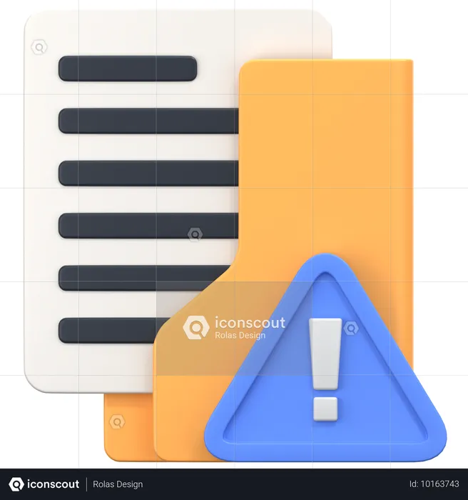 Dossier d'erreur  3D Icon
