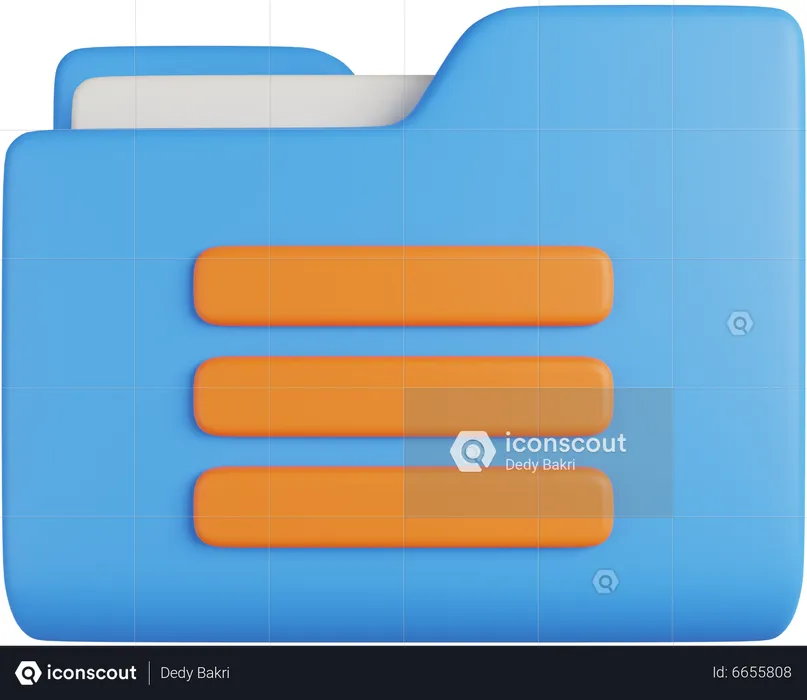 Dossier de fichiers  3D Icon