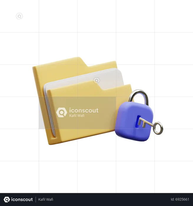 Verrouillage du dossier  3D Icon