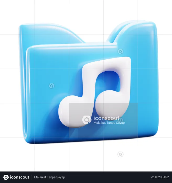 Dossier de musique  3D Icon