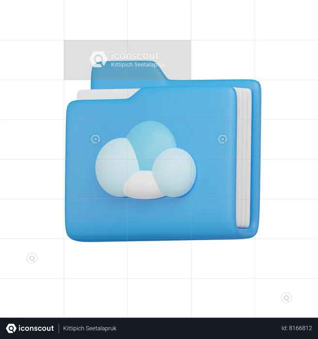 Dossier OneDrive  3D Icon