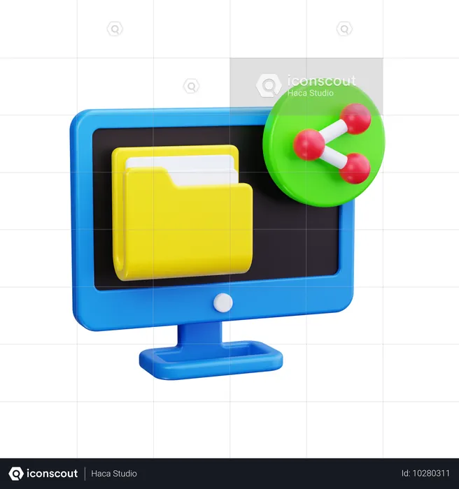 Dossier partagé  3D Icon