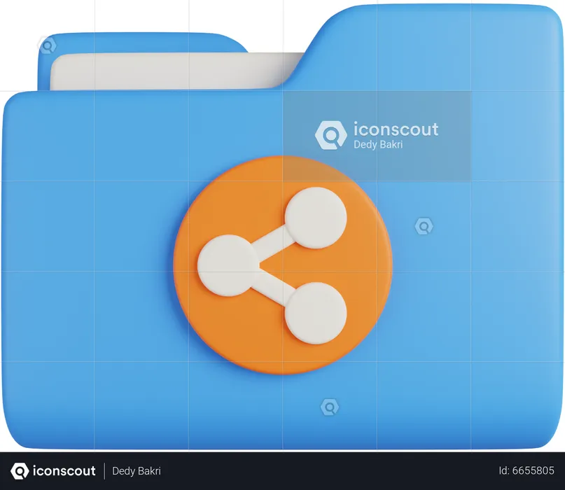 Partage de dossier  3D Icon