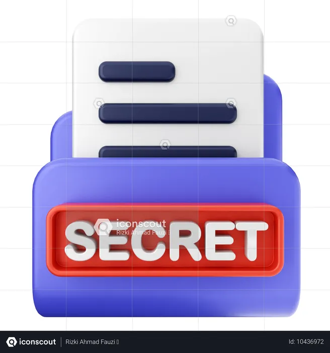 Dossier secret  3D Icon